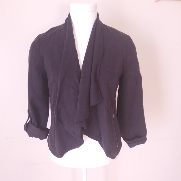 Anthro Cartonnier Travelogue drape front blazer - Picture 2 of 7